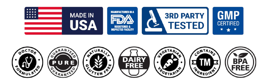 FDA GMP Made in USA Quality Seals